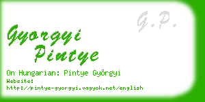 gyorgyi pintye business card